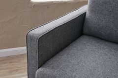 Eva-Serie 3-Zitsbank Met Bed Functie, Grijs