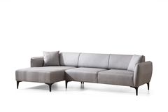 Bellisimo Hoekbank Links, Lichtgrijs