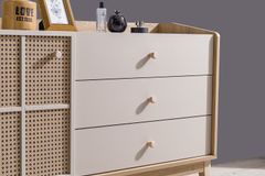 Luna Chest of Drawers, Oak & Beige