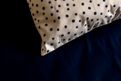 Polka Dotted Double Side Ranforce Duvet Cover Set, King Size, Beige