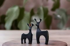 Kubieke Hertenkaarshouder, Zwart