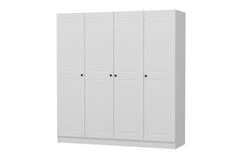 Tideway Vero Kledingkast met 4 Deuren en 2 Lades, 210 cm, Wit