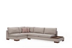 Tulip Hoekbank Rechts, Creme (Zonder pouf)