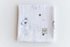 Muslin Coolala Throw & Blanket, 100x100 cm, White