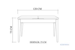 Oliver Uitschuifbare Keukentafel, Eik en Zwart