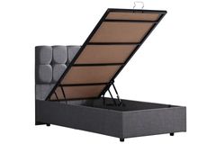 Paris Plus Boxspringbedset met Orthopedisch Matras, 120x200 cm, Grijs