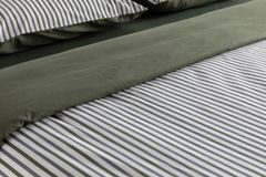 Luna Cosy Dubbelzijdige Beddengoedset, 3 Stuks, 200x220 cm, Kaki