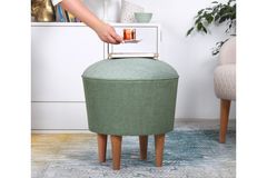 Sandy Poef met Houten Poten, Groen