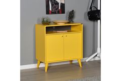 London Hallway Storage Cabinet, Yellow