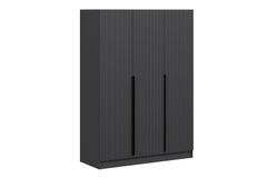 Tideway Kledingkast met 3 Deuren, 210 cm, Antraciet