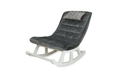 Asedia Maeve Schommelstoel, Antraciet & Wit