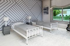 GM Stapelbed, 90x190 cm, Wit