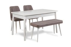 Stormi Bank, Grijs & Wit