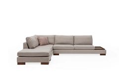 Tulip Hoekbank Rechts, Creme (Zonder pouf)