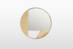 Freia Ronde Spiegel, Mat Goud, 03
