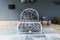 Baby Metalen Bedframe, 90x190 cm, Wit