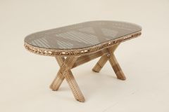 Pirus Rattan Tuinset, 6 Zits, Beige