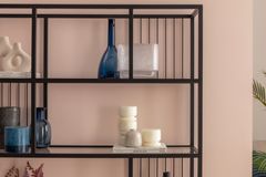 Lola Metalen Boekenkast, Zwart, 120 Cm