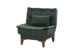 Kelly Fauteuil In Linnen Stof, Groen