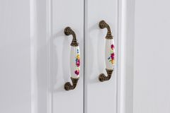 Country West Kledingkast met 6 Deuren, Wit