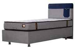 Happy Boxspringbedset, 100x200 cm, Blauw