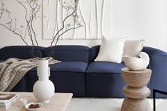 Frid Modulaire Hoekbank, Donkerblauw