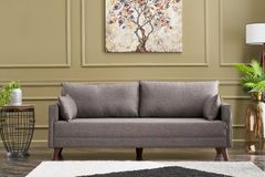 Bella Soft 3-Zitsbank, Bruin