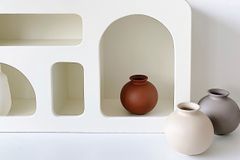 Toppy Ceramic Vase, Red