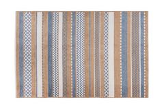 Moretti Turijn Tapijt, 155x230 cm, Bruin en Blauw