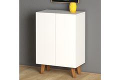 Luce Shoe Cabinet, White
