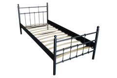 Lalas Metalen Bedframe, 90x200 cm, Zwart