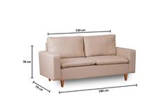 Pafu Lungo 2-Zitsbank, Creme