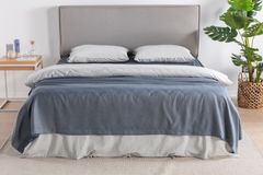 Luna Ophelia Throw, Double Size, Blue