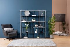 Lola Bookcase, 160 cm, Chrome