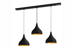 Bellezza Long 3-Light Pendant, Black