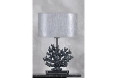 Coral Table Lamp, Dark Grey