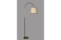 Lina Vloerlamp, Creme en Mat Goud