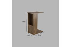 Ardin C-Vormige Bijzettafel