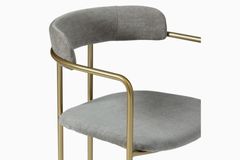 Zlatá kovová židle Lina