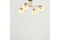 Apliqa Mally Hanglamp met 4 Lampjes, Mat Goud