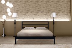 Vigo Bedframe, 140x190 cm, Zwart