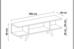 Eco TV-Meubel, 160 cm, Pijnboom