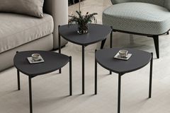 Medway Lenny Zettafelset , 3 Delig, Antraciet