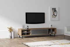 Sauer Modern TV Unit, 160 cm, Walnut