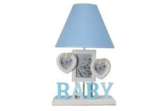 Misto Baby Framed Table Lamp, Blue