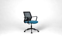 Mesh Bureaustoel met Metalen Poten, Blauw