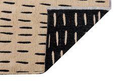 Sprinkle Stripes Reversible Children Rug, 77 x 150 cm, Brown & Black