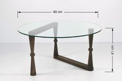 Neostyle Ronde Salontafel, Walnoot
