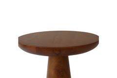 Mushroom Side Table, 50 cm, Walnut