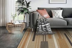 Tokio Terra Patterned Rug, 80 x 150 cm, Multicolour